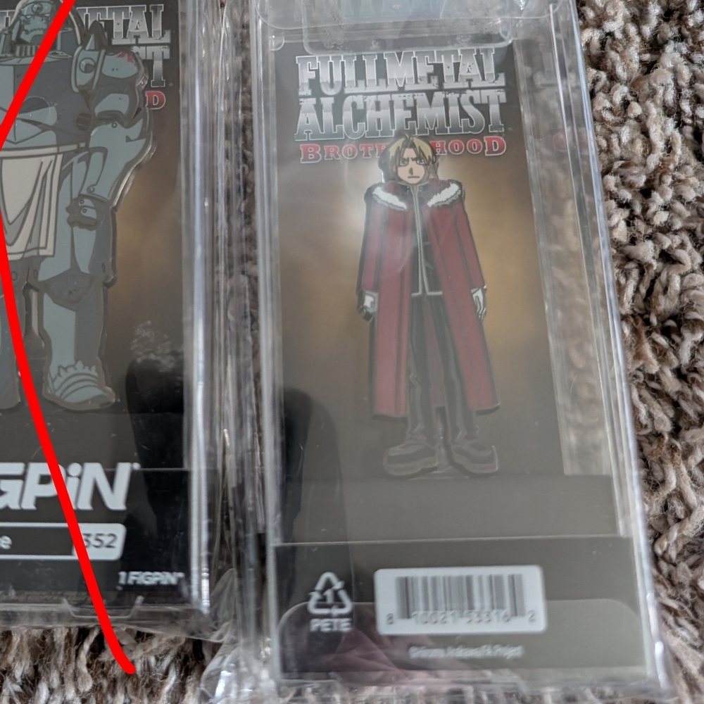 Fullmetal Alchemist Figpin Edward NWT
